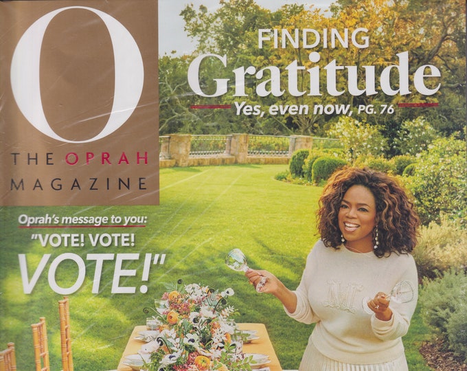 O Magazine November 2020 Finding Gratitude Yes, Even Now.  (Magazine: Self-Help, Inspiration)