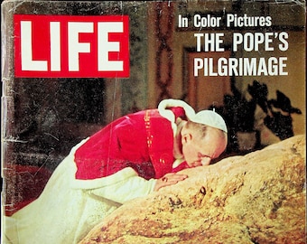 Life January 17, 1964 The Pope's Pilgrimage In Color Pictures  (Magazine: History, News)