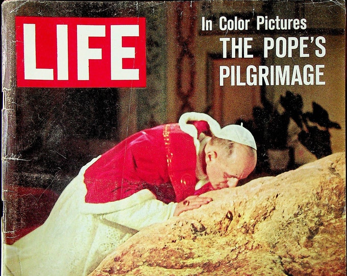 Life January 17, 1964 The Pope's Pilgrimage In Color Pictures  (Magazine: History, News)