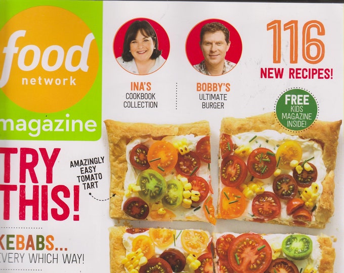 Food Network September 2014 116 New Recipes; Kebabs, Pasta Cookbook (Magazine: Cooking, Recipes)
