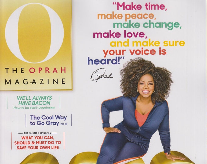 O Magazine January 2019 Make Time, Make Peace, Make Change, Make Love, and Make Sure Your Voice is Heard (Magazine. Self-Help, Inspiration)