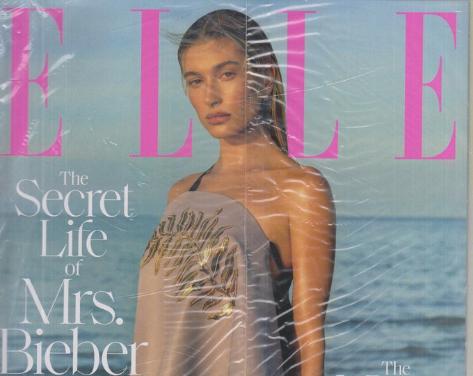 Elle March 2020 Hailey Bieber - The Secret Life of Mrs. Bieber  (Magazine: Women's, Fashion)