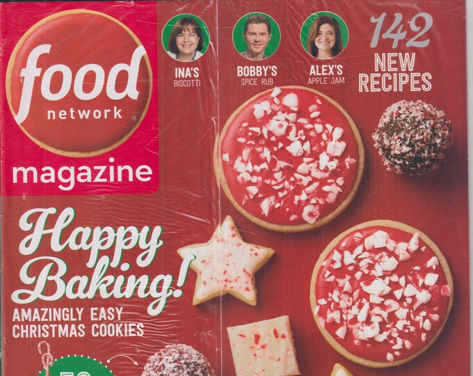 Food Network December 2017 Happy Baking Amazingly Easy Christmas Cookies (Magazine: Cooking, Recipes)