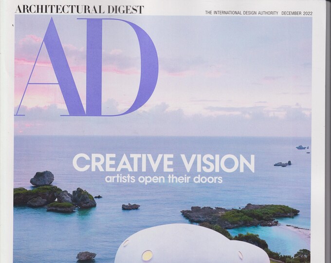 Architectural Digest December 2022 Creative Vision Artists Open Their Doors  (Magazine: Home Decor)