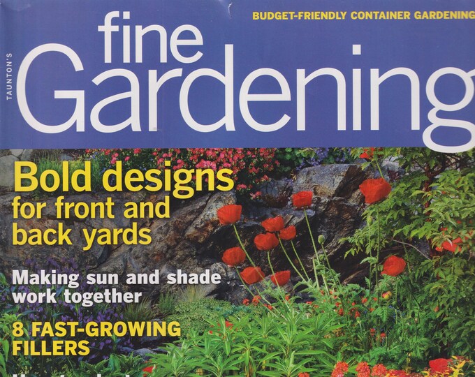 Taunton's Fine Gardening August 2012 Bold Designs For Front and Back Yards  (Magazine: Gardening)