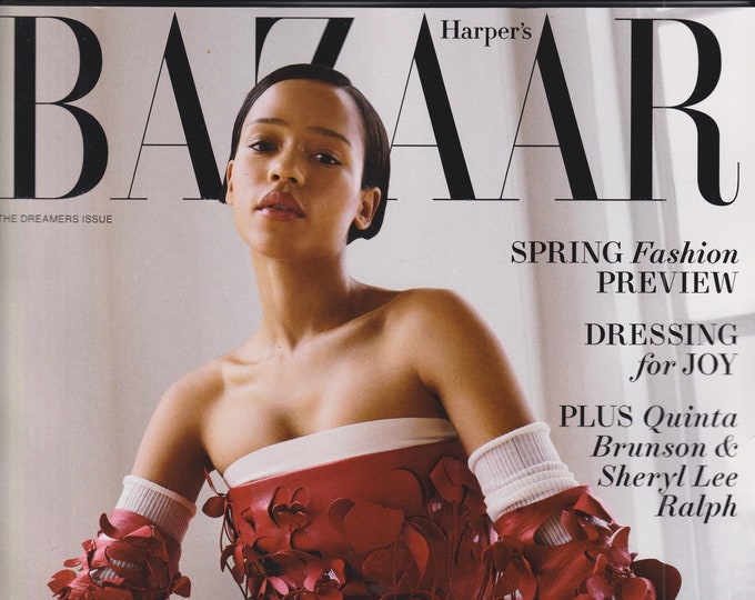 Harper's Bazaar February 2023  Taylor Russell, Spring Fashion, Quinta Brunson, Sheryle Lee Ralph (Magazine: Fashion)