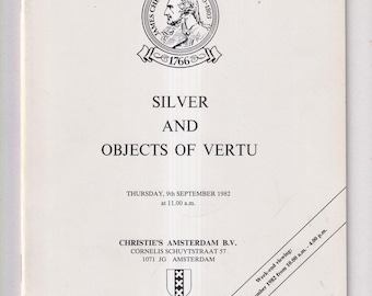 Christie's Amsterdam Silver and Object of Vertu September 9, 1982  (Staple Bound: Antiques, Collectibles)