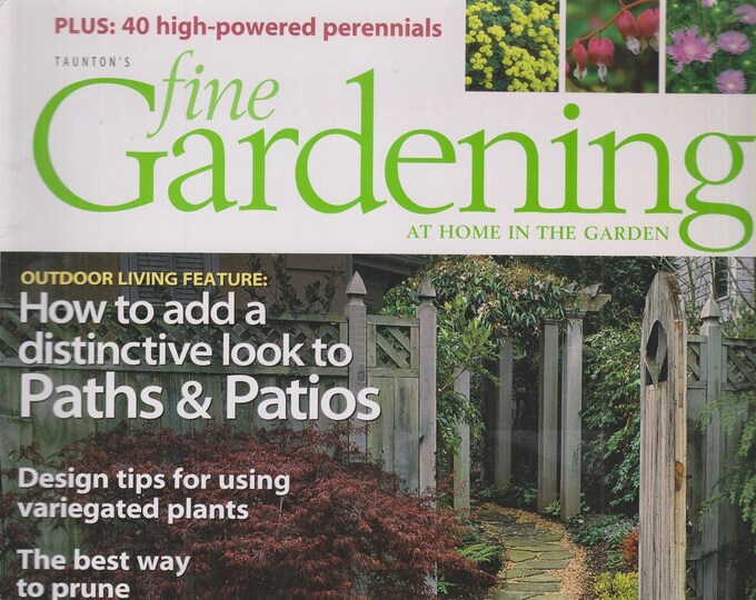 Taunton's Fine Gardening March April 2007 Paths & Patios, 40 High Powered Perennials   (Magazine: Gardening)