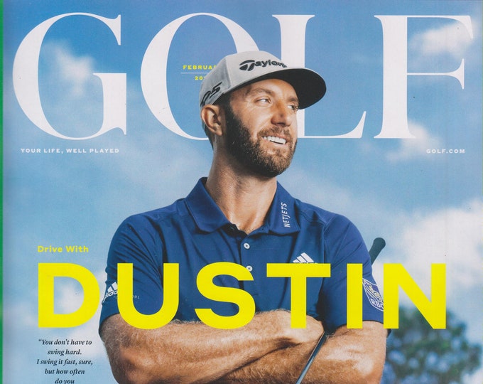 Golf February 2019 Drive With Dustin Johnson (Magazine - Golf, Sports)