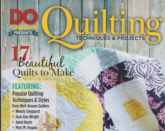 Do Magazine Presents Quilting Techniques & Projects  (Softcover: Crafts, Quilting)