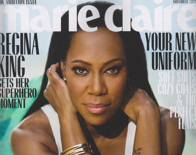 Marie Claire November 2019 Regina King, The Ambition Issue, Success, Fall Fashion   (Magazine: Fashion, Lifestyle)