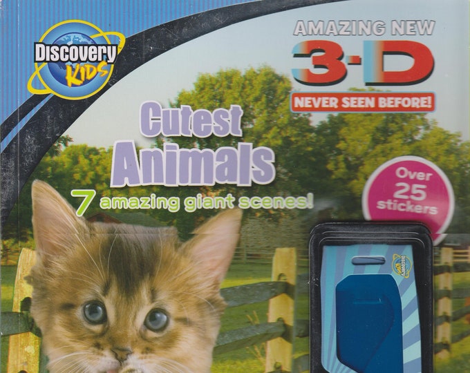 Cutest Animals with Over 25 3D Stickers!  (Discovery Kids 3D ) (Paperback: Children's, Educational))