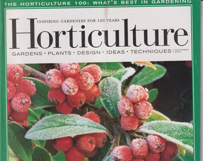 Horticulture December 2004 Plant A Hedgerow Habitat  (Magazine: Gardening)