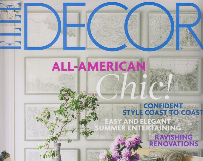 Elle Decor July/August 2010 All American Chic!  (Magazine: Home Decor)