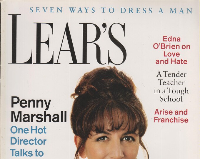 Lear's July 1992 Penny Marshall One Hot Director Talks to Another - Her Brother (Magazine: Women's, General Interest )