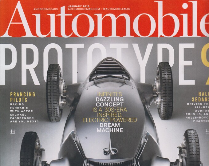 Automobile January 2018 Prototype 9 Infiniti's Dazzling Concept (Magazine: Automotive, Cars)