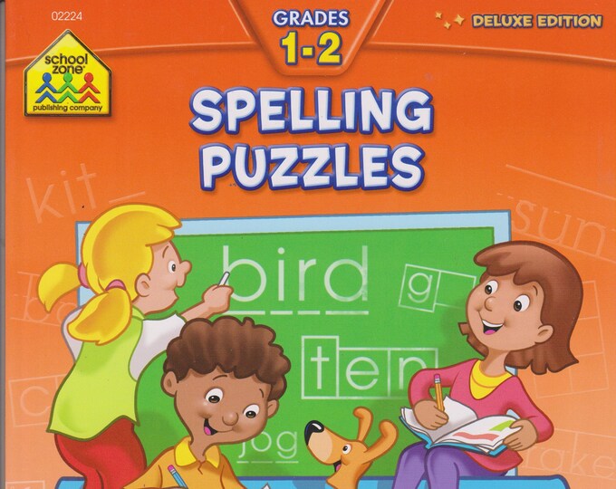 Spelling Puzzles Grades 1-2   (Softcover: Children's, Activity Book,  Educational)  2008