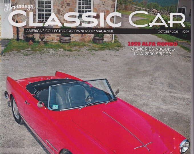 Hemmings Classic Car October 2023 1959 Alfa Romeo, 1915 Scripps Booth Vitesse (Magazine: Cars, Automotive)
