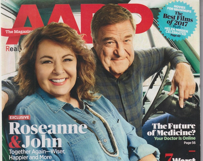 AARP  February March 2018 Roseanne Barr & John Goodman, Heart Health, Family Fraud  (Magazine: General Interest)