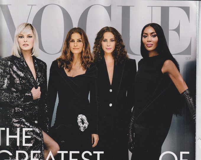 Vogue September 2023 Cindy Crawford, Naomi Campbell, Christy Turlington and Linda Evangelista (Magazine: Fashion)