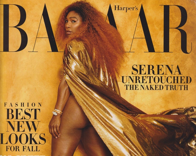 Harper's Bazaar August 2019 Serena Williams Unretouched - The Naked Truth  (Magazine: Fashion)