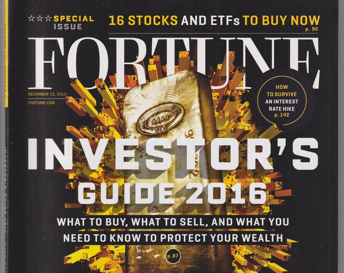 Fortune December 15, 2015 Investor's Guide 2016 Special Issue (Magazine: Business, Finance)