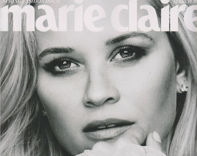 Marie Claire March 2018 Reese Witherspoon, Spring Fashion (Magazine: Lifestyle, Fashion, Women)