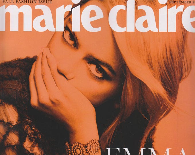 Marie Claire September 2017 Emma Stone on Facing Her Fears & Getting What's Yours