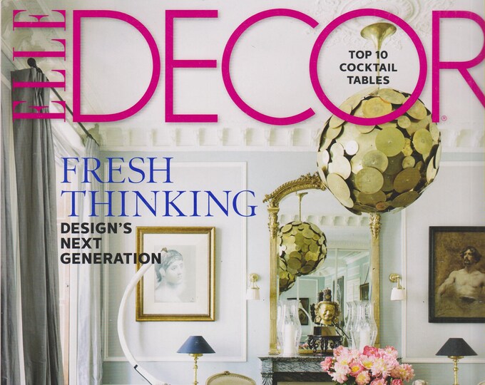Elle Decor May 2016 Fresh Thinking Design's Next Generation   (Magazine: Home Decor)