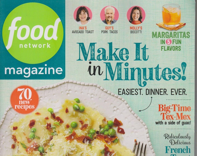 Food Network May 2020 Make It in Minutes!  70 New Recipes  (Magazine: Cooking, Recipes)