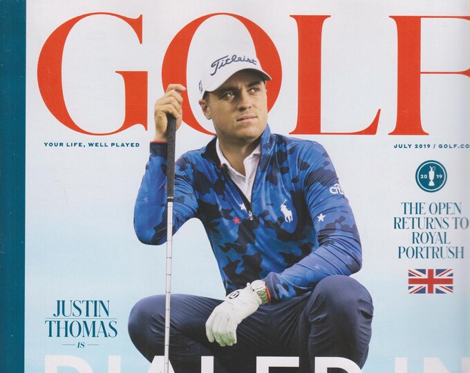 Golf July 2019 Justin Thomas is Dialed In (Magazine: Golf, Sports)