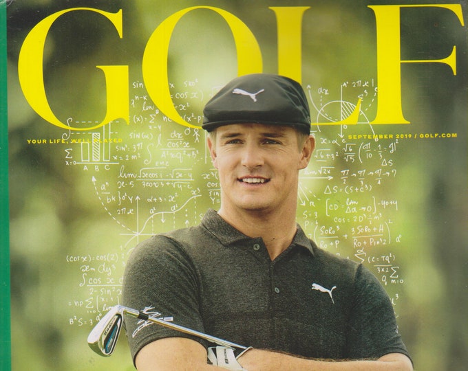 Golf Magazine September 2019 Genius? Bryson Dunes (Magazine: Golf, Sports)