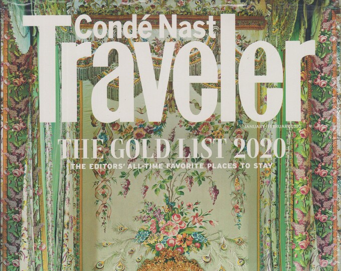 Conde Nast Traveler January /February  2020  The Gold List 2020 (Magazine: Travel)