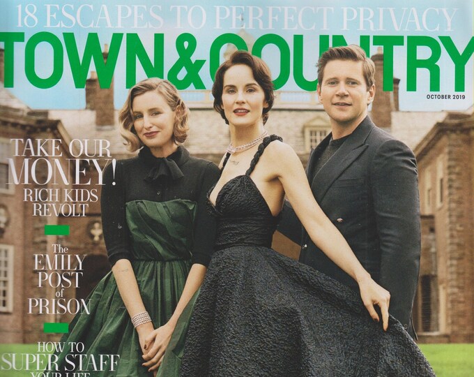 Town & Country  October 2019 Downton Abbey's Grand Return  (Magazine)