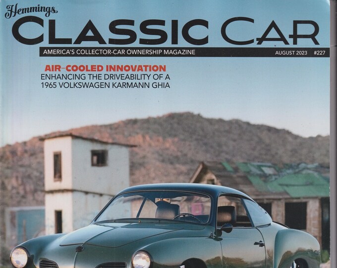 Hemmings Classic Car August 2023 1965 Volkswagen Karmann GHIA (Magazine: Cars, Automotive)