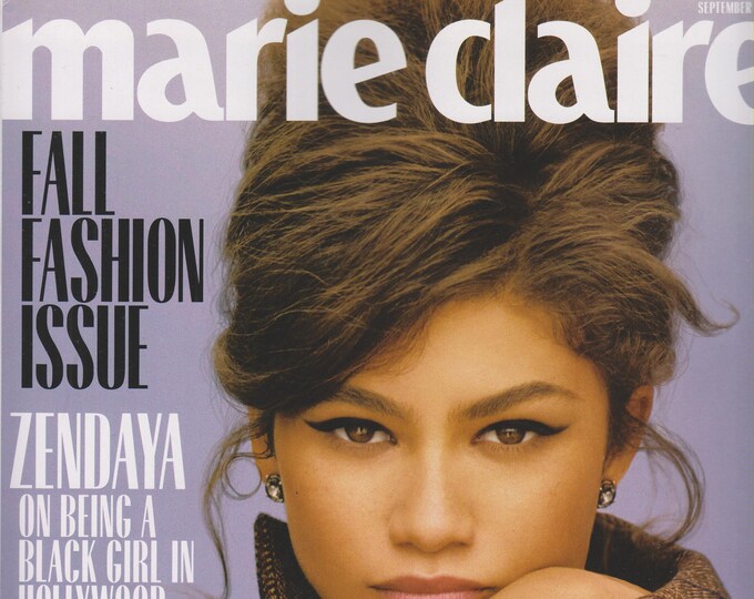 Marie Claire September 2018 Zendaya, Fall Fashion Issue, Border Report (Magazine: Women, Fashion, Lifestyle)