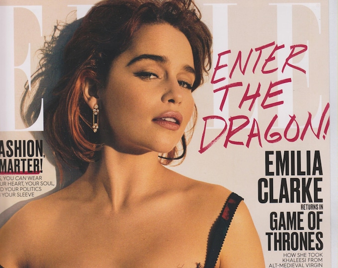 Elle August 2017  Emilia Clarke Returns in Game of Thrones