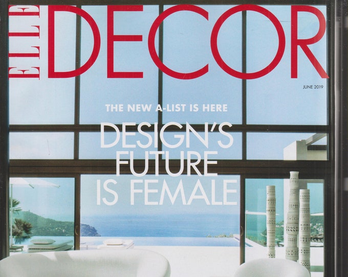 Elle Decor June 2019 Design's Future Is Female  (Magazine: Home Decor)
