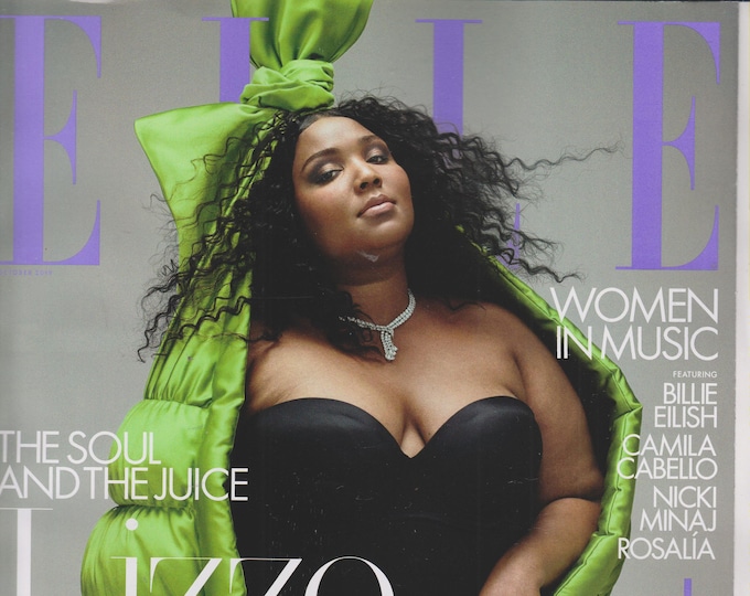 Elle October 2019  Lizzo  The Soul and The Juice,  Women In Music (Magazine: Women's, Fashion) 2019