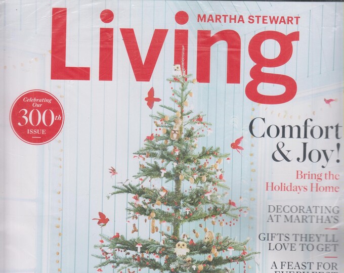 Martha Stewart Living December 2019 Comfort and Joy! Bring The Holidays Home (Magazine: Christmas, Home & Garden)