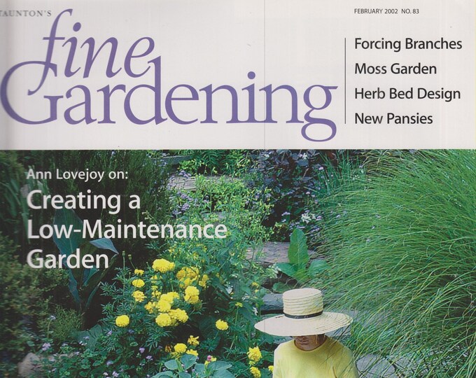 Taunton's Fine Gardening January February 2002 Creating a Low-Maintenance Garden  (Magazine: Gardening)