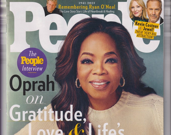 People December 25, 2023 Oprah, Ryan O'Neal, Kevin Costner, Jewel  (Magazine: Celebrity)
