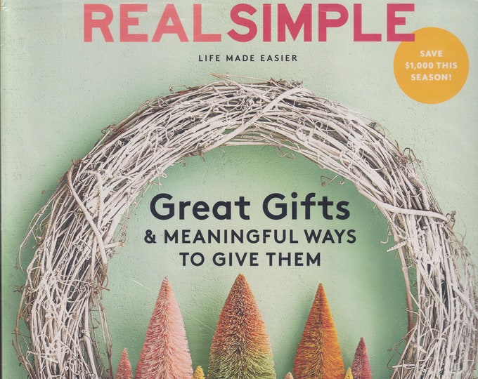 Real Simple December 2020 Great Gifts and Meaningful Ways to Give Them  (Magazine: General Interest)