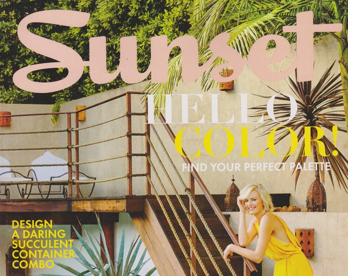 Sunset March 2016 Hello Color! Malin Akerman at home in Los Angeles (Magazine: Home, Travel)