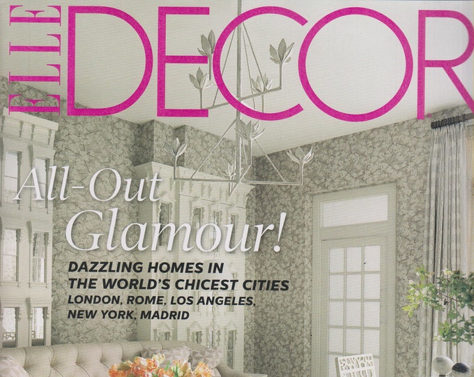Elle Decor November 2014 All-Out Glamour!  (Magazine: Home Decor)