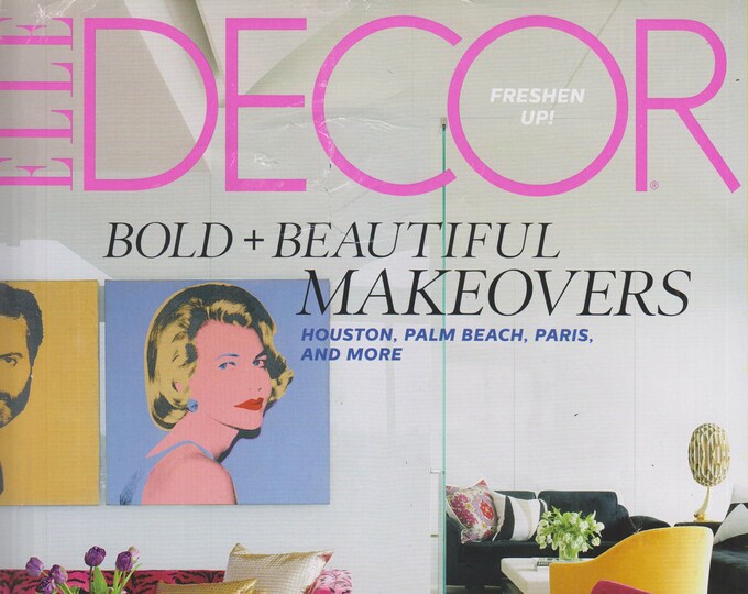 Elle Decor March 2015 Bold & Beautiful Makeovers  (Magazine: Home Decor)