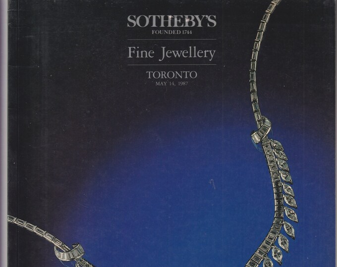 Sotheby's Fine Jewellery Toronto May 14, 1987  (Trade Paperback: Antiques, Jewellery)