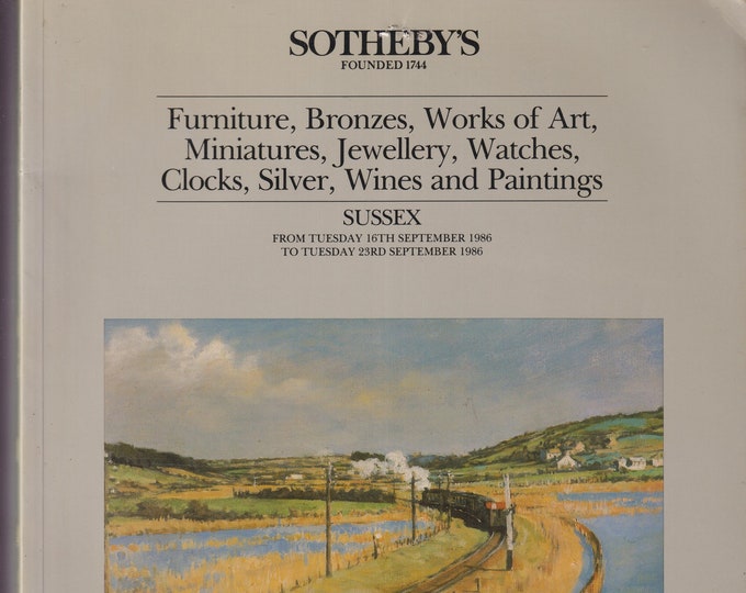 Sotheby's Furniture, Bronzes, Works of Art, Miniatures, Jewellery, Watches, Clocks, Silver, Wines  (Trade Paperback: Antiques, Jewellery)