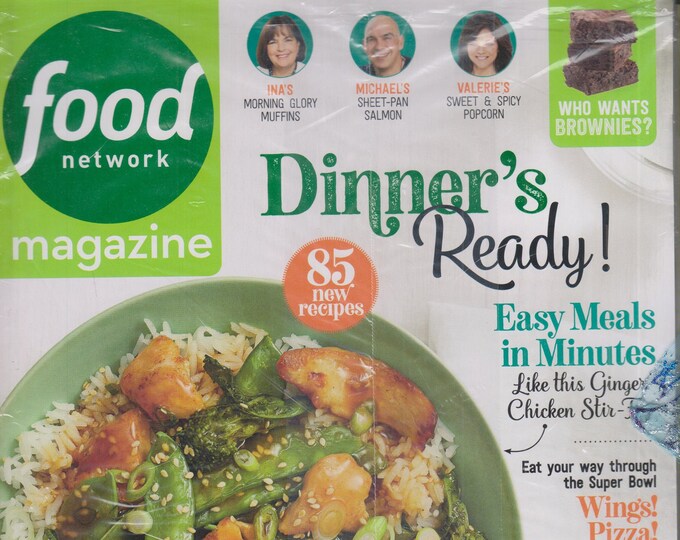 Food Network January/February 2020 Dinner's Ready - 85 New Recipes (Magazine: Cooking, Recipes)