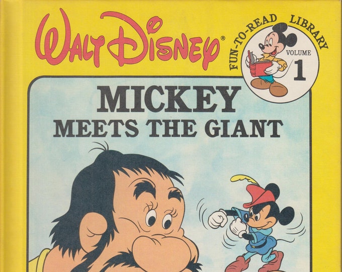 Mickey Meets the Giant (Walt Disney Fun-to-Read Library, Volume 1)   (Hardcover, Disney, Children's Picture Book)  1986